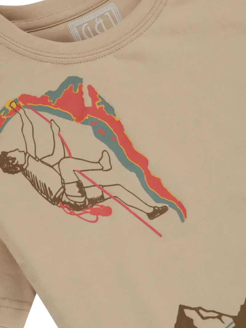 Gini And Jony Boys Brown Solid Cotton Half Sleeves T-Shirt