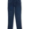 Gini & Jony Boys Blue Solid Denim Fixed Waist Jeans