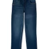Gini & Jony Boys Blue Washed Denim Elasticated Jeans