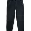 Gini And Jony Boys Black Solid Denim Elasticated Jeans