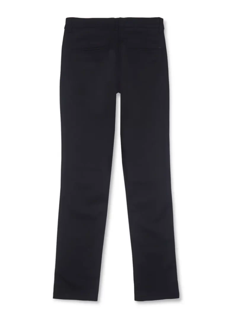 Gini And Jony Boys Black Solid Woven Fixed Waist Trouser