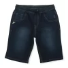 Gini And Jony Boys Blue Washed Denim Bermuda Elasticated