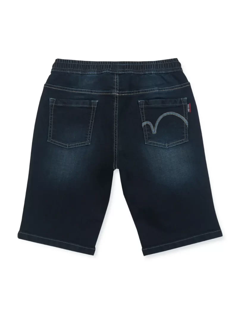 Gini And Jony Boys Blue Washed Denim Bermuda Elasticated