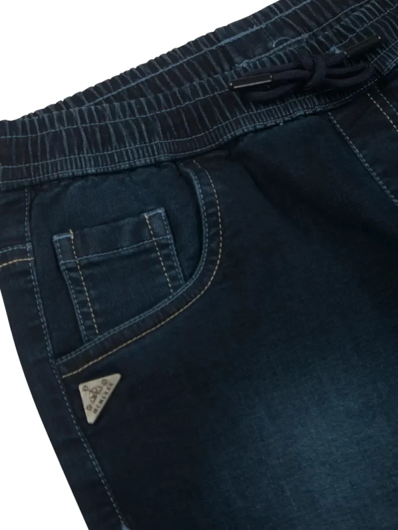 Gini And Jony Boys Blue Washed Denim Bermuda Elasticated