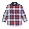 Gini And Jony Boys Red Checkered Woven Full Sleeves Shirt