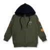 Gini And Jony Boys Green Solid Cotton Full Sleeves Knits Jacket