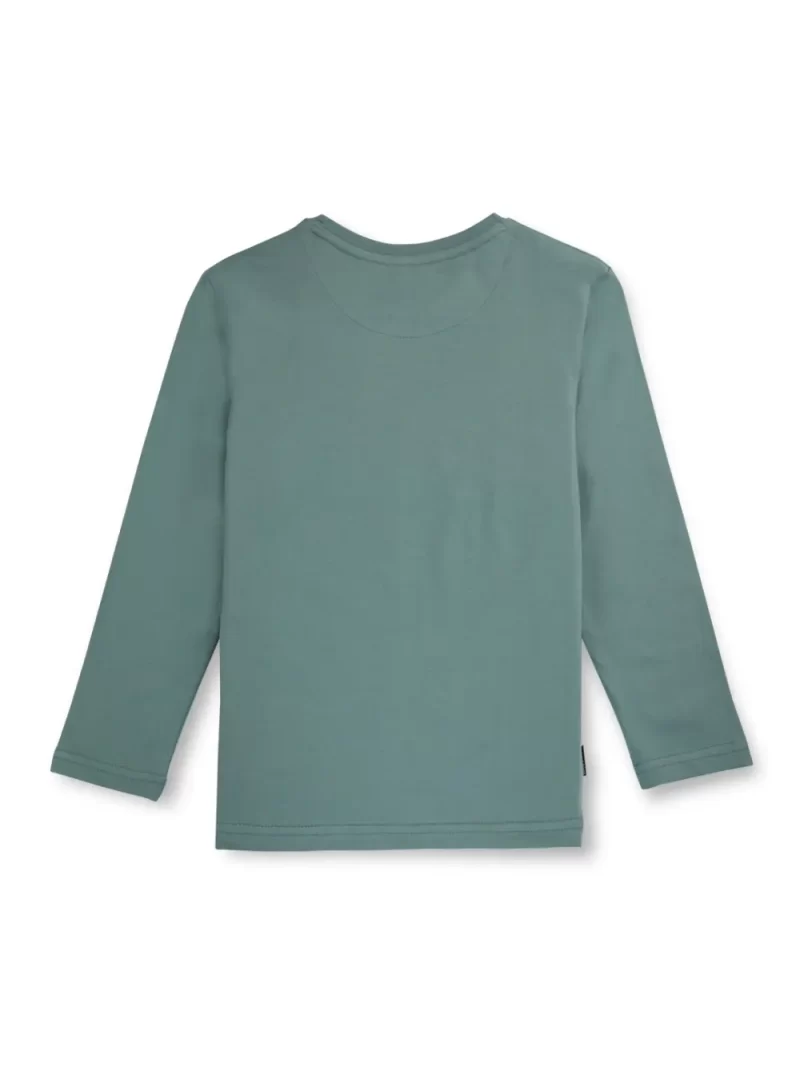 Gini And Jony Boys Green Solid Cotton Full Sleeves T-Shirt