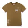 Gini And Jony Boys Brown Solid Cotton Half Sleeves T-Shirt