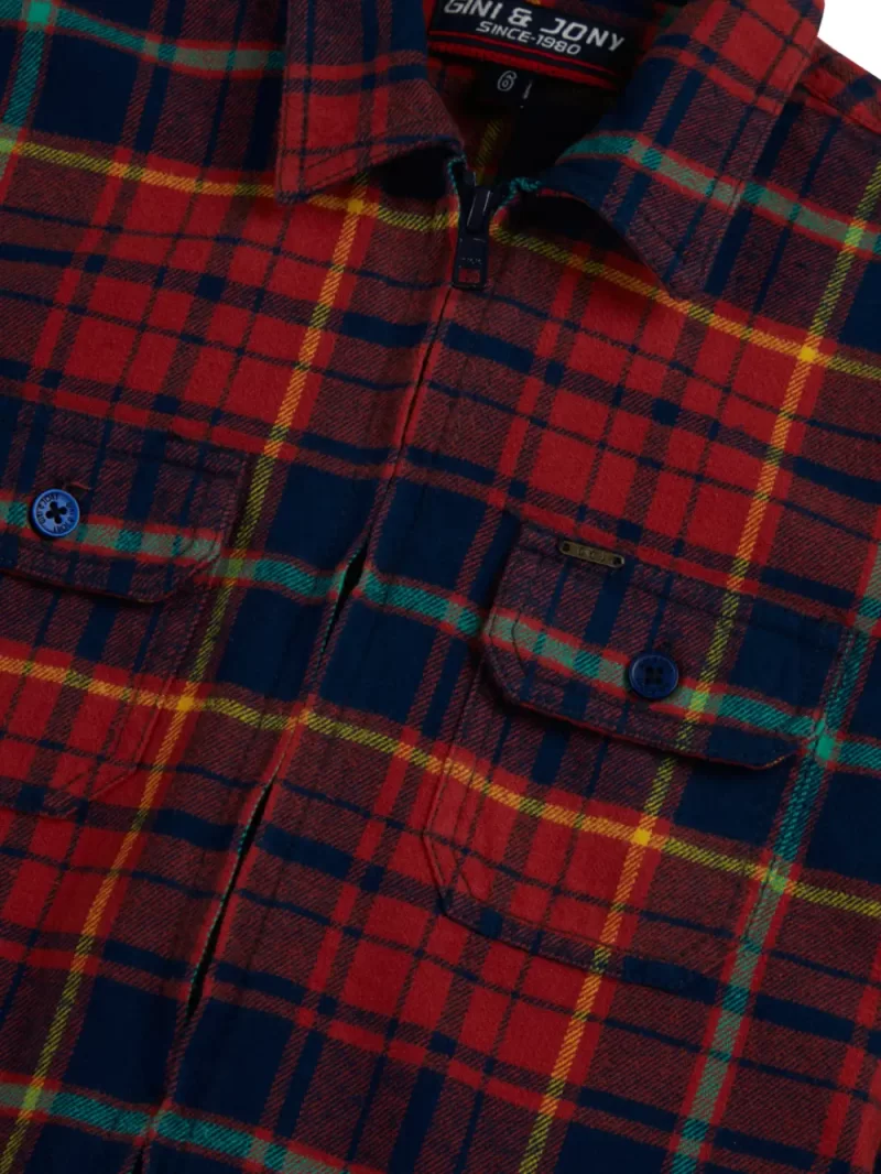 Gini And Jony Boys Solid Cotton Shirt