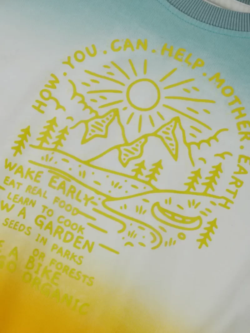 Boys Printed Fleece Sweat Shirt