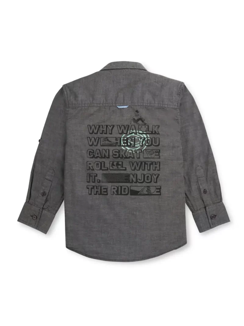 Gini And Jony Boys Solid Cotton Shirt