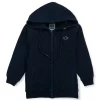 Gini And Jony Boys Navy Logo Print Denim Woven Jacket Full Sleeves
