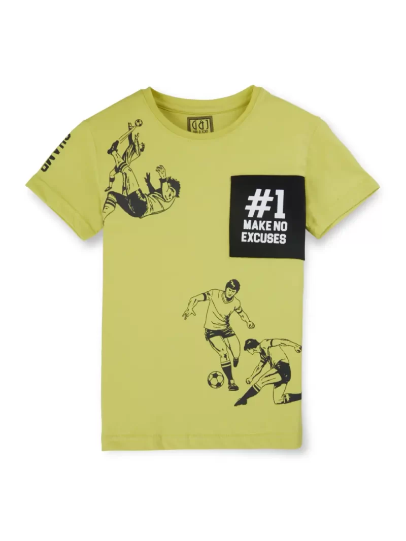 Gini And Jony Graphic Printed Round Neck Casual T-Shirt