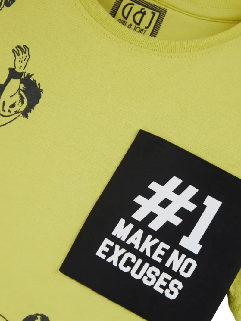 Gini And Jony Graphic Printed Round Neck Casual T-Shirt