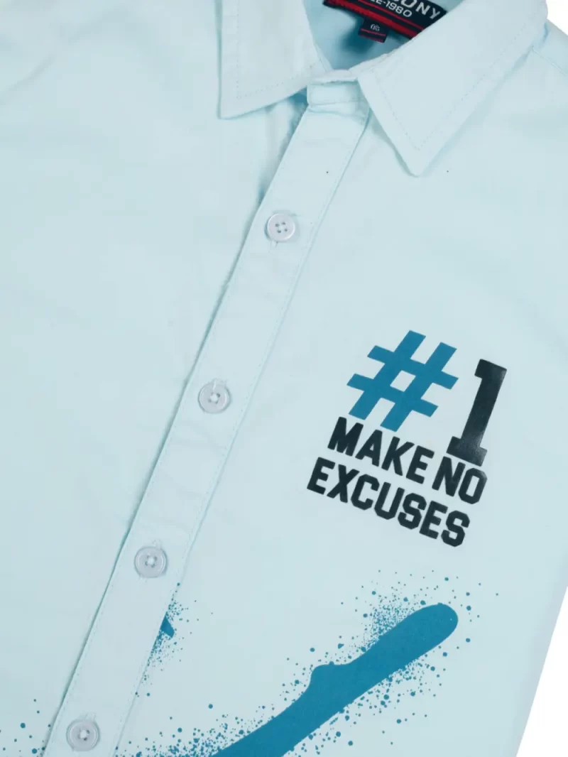 Gini And Jony Boys Solid Cotton Shirt