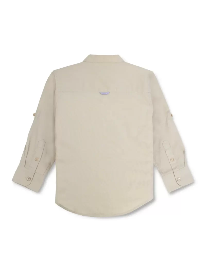 Gini And Jony Boys Solid Cotton Shirt