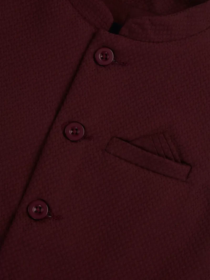 Gini & Jony Boys Solid Cotton Blazer