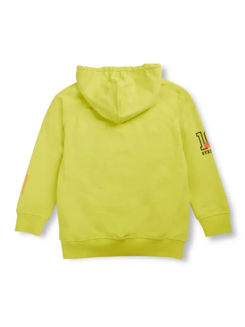 Gini And Jony Boys Green Printed Fleece Full Sleeves Sweat Shirt