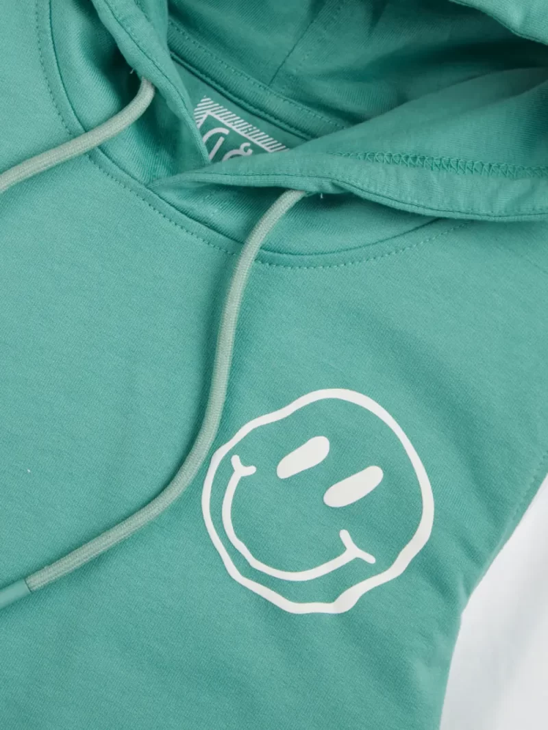 Gini & Jony Boys Green Printed Cotton Sweat Shirt