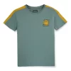 Gini & Jony Boys' Blue T-Shirt Knitshand-Wash Regular Fit