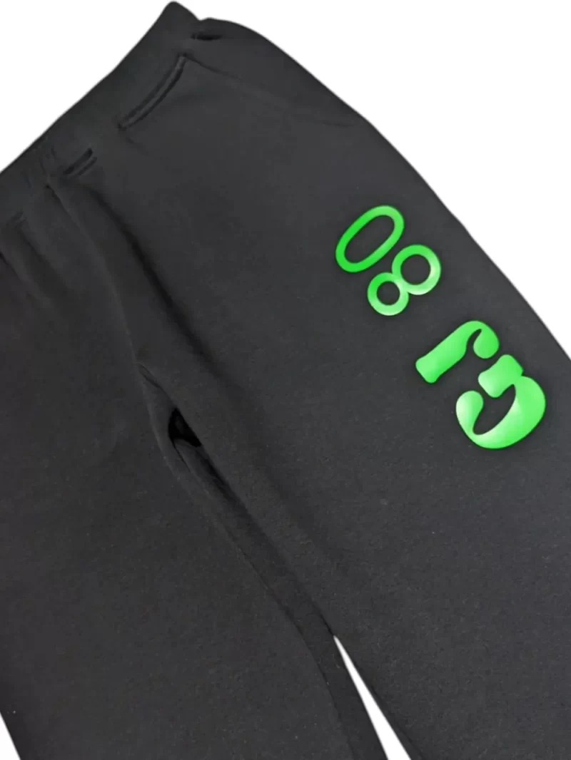 Gini And Jony Boys Black Typographic Print Cotton Track Pant Elasticated