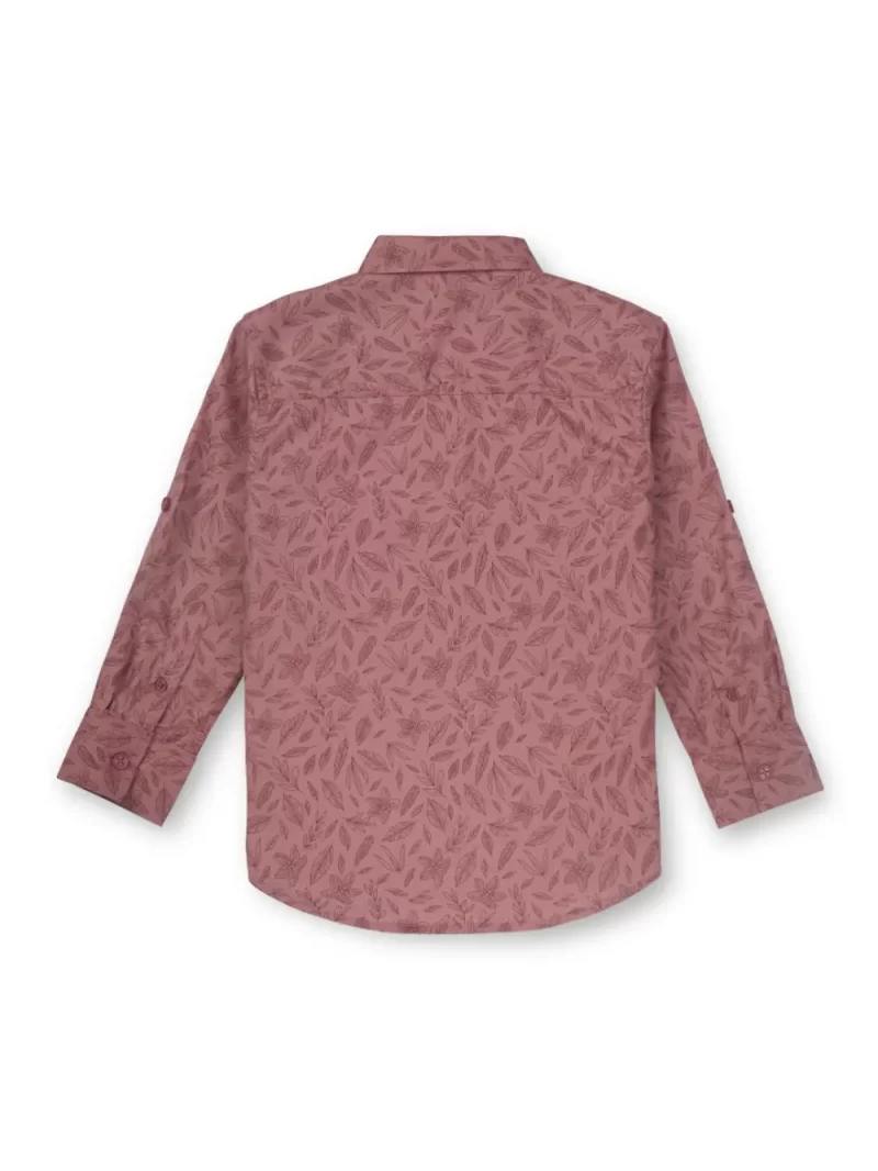Gini & Jony 
Boys Regular Fit Printed Spread Collar Casual Shirt