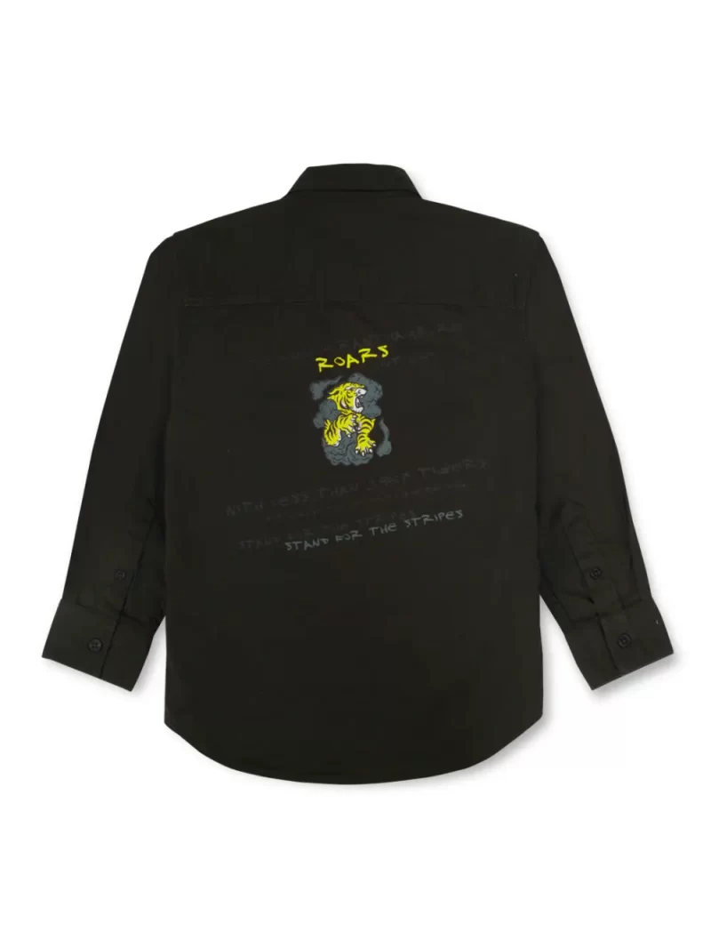 Gini And Jony Boys Solid Cotton Shirt