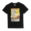 Gini And Jony Boys Black Graphic Print Cotton T-Shirt Half Sleeves