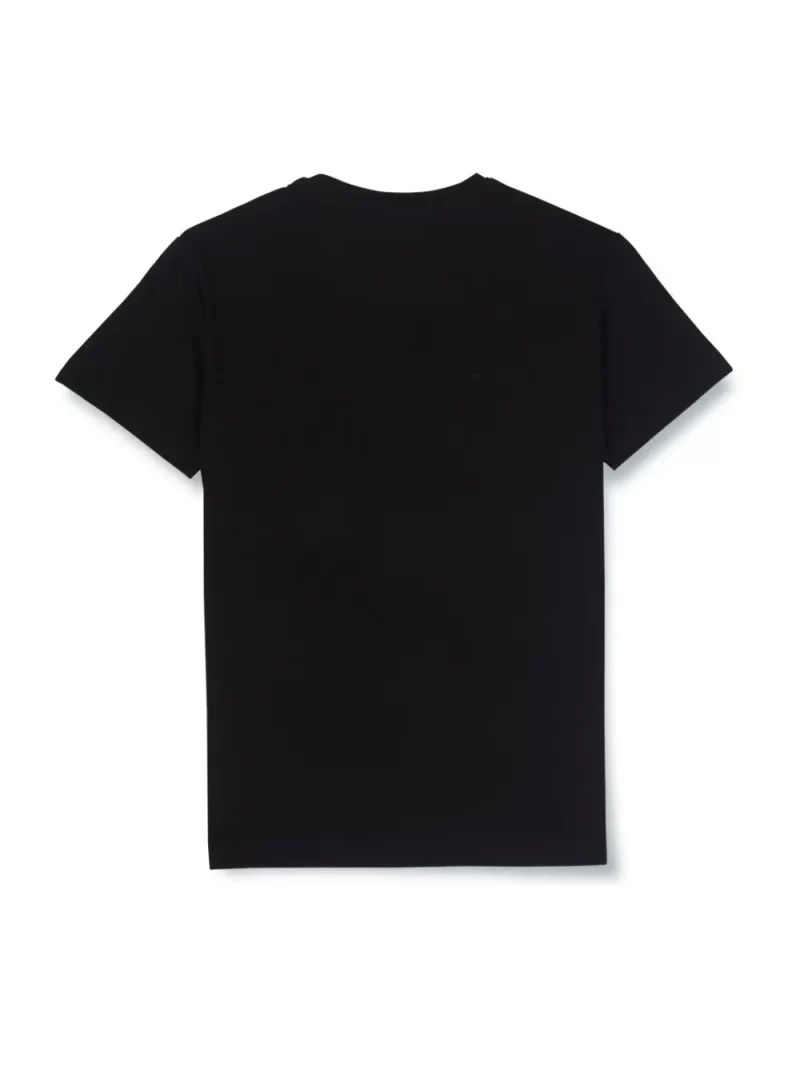 Gini And Jony Boys Black Graphic Print Cotton T-Shirt Half Sleeves
