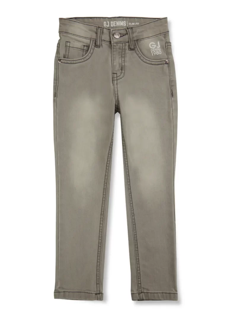 Gini & Jony Boys Grey Washed Denim Jeans