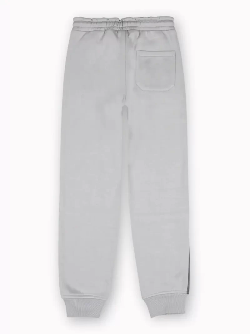 Gini And Jony Boys Grey Color Block Cotton Track Pant Elasticated