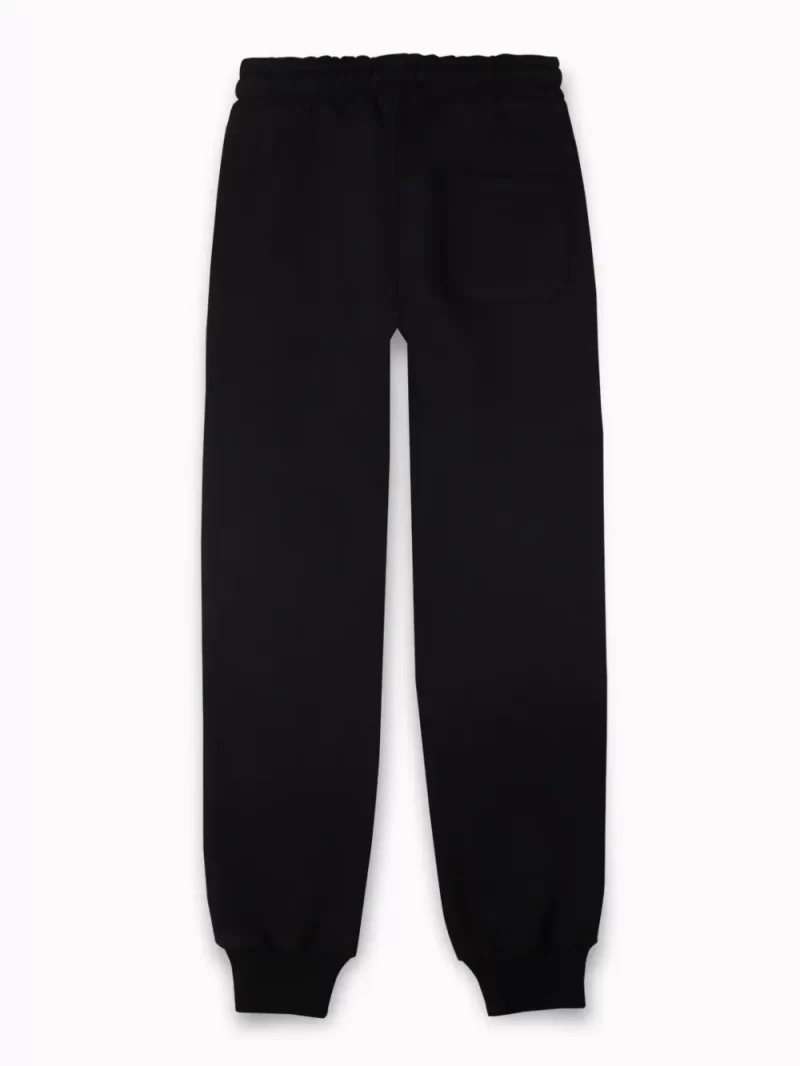 Gini And Jony Boys Black Color Block Cotton Track Pant Elasticated