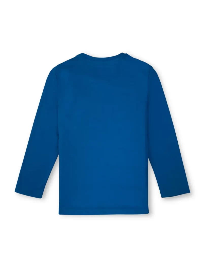 Gini And Jony Boys Blue Graphic Print T-Shirt Full Sleeves