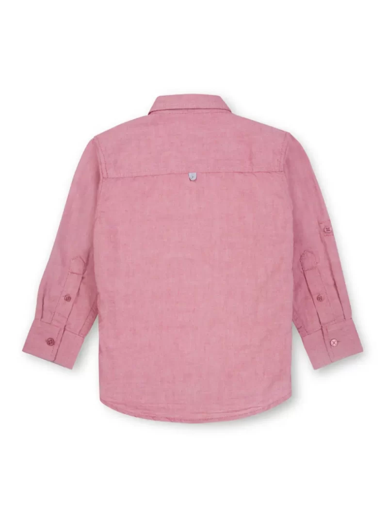 Gini And Jony Boys Solid Cotton Shirt
