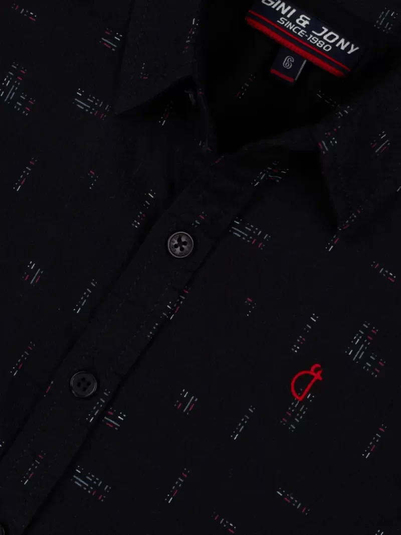Gini And Jony Boys Solid Cotton Shirt