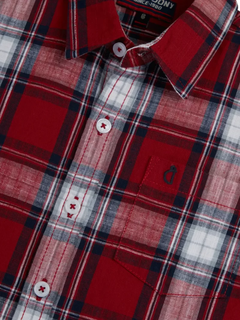 Gini And Jony Boys Solid Cotton Shirt