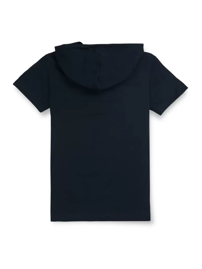 Gini & Jony Boys' Blue T-Shirt Knitshand-Wash Regular Fit