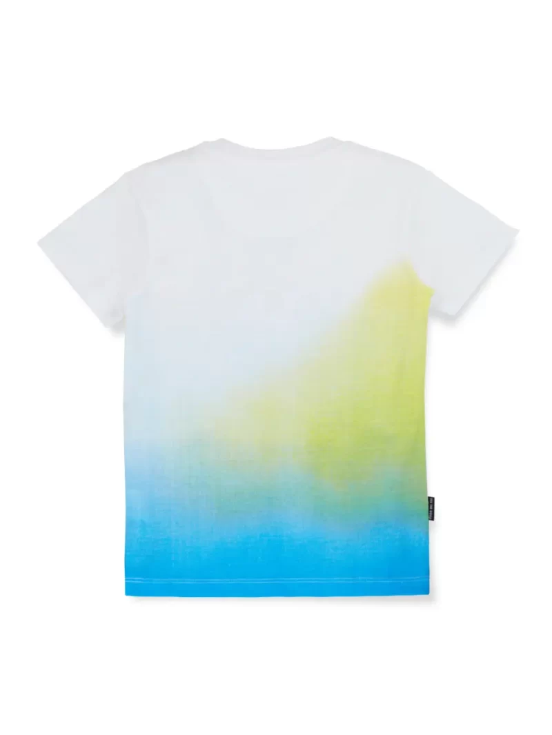 Gini & Jony Boys' Blue T-Shirt Knitshand-Wash Regular Fit