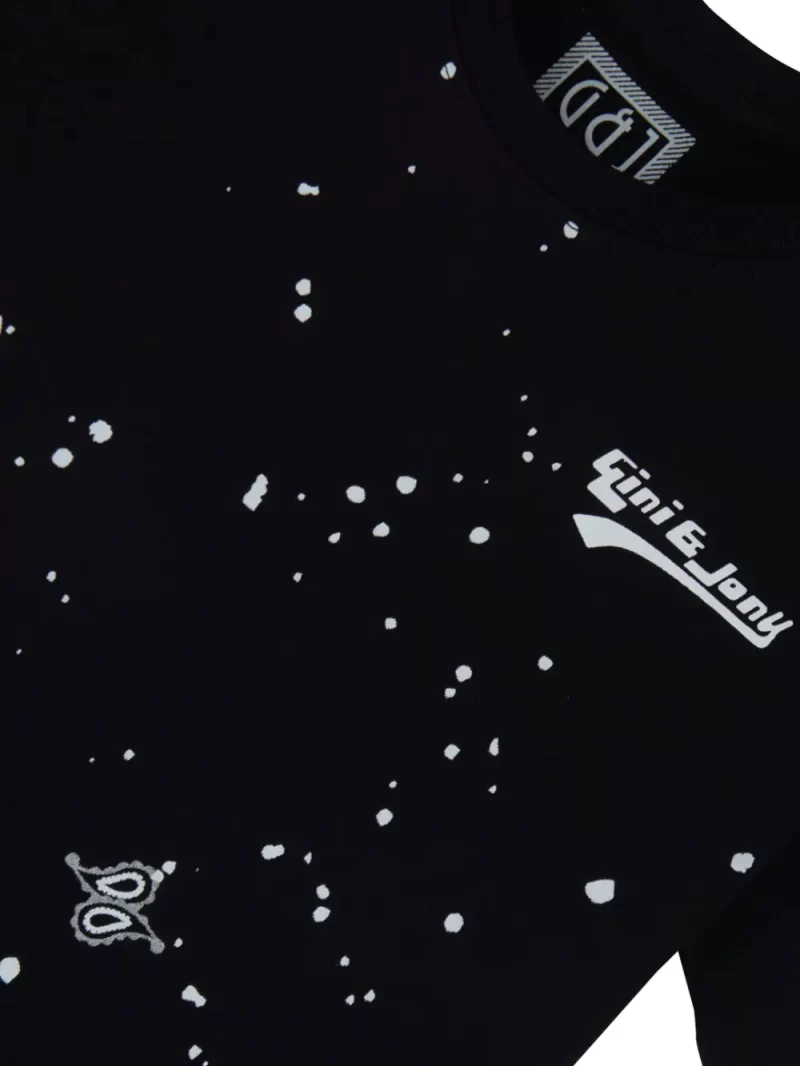 Gini & Jony Boys' Blue T-Shirt Knitshand-Wash Regular Fit