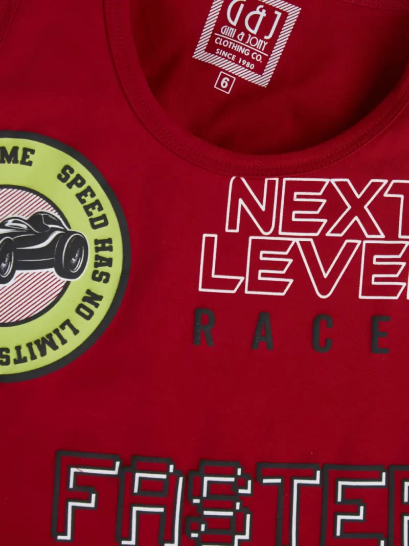 Gini & Jony Boys' Blue T-Shirt Knitshand-Wash Regular Fit