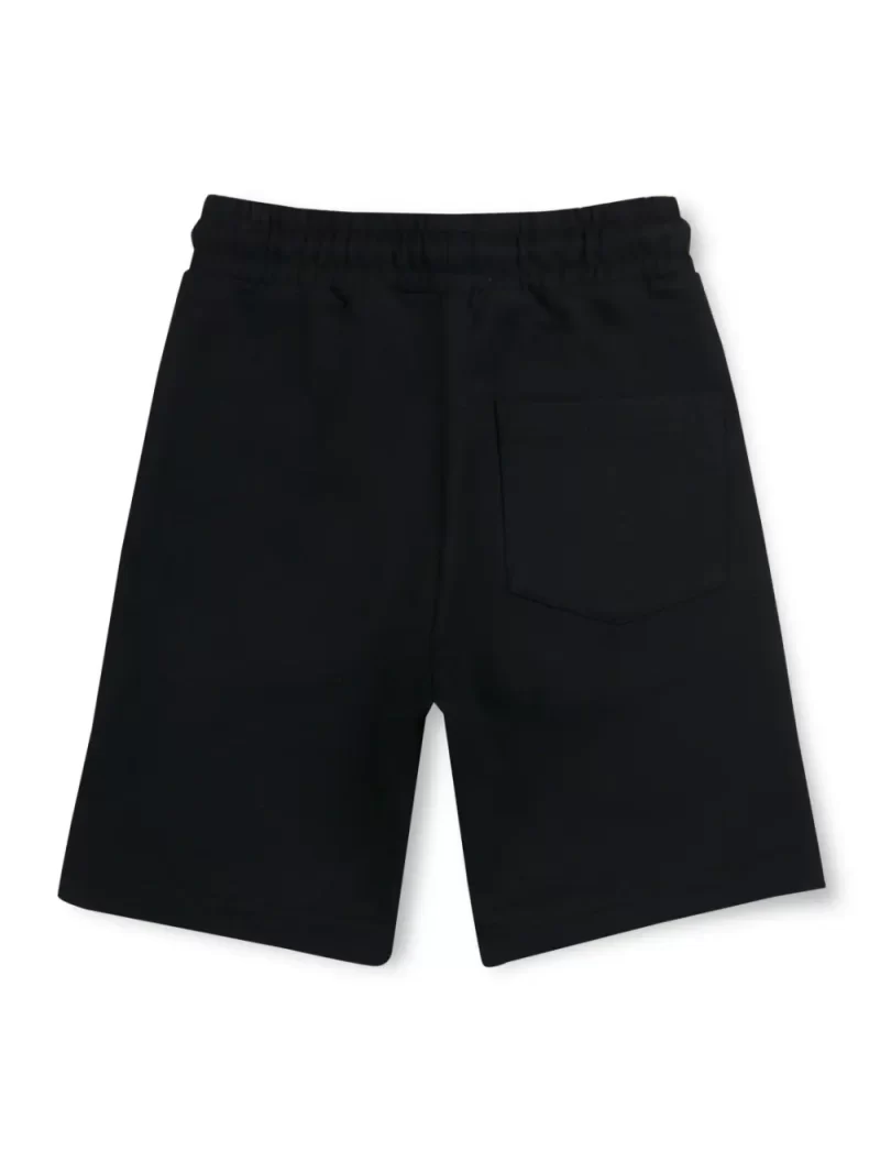 Gini And Jony Boys Black Graphic Print Cotton Bermuda Elasticated