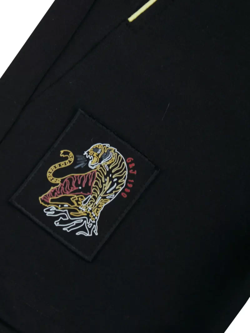 Gini And Jony Boys Black Graphic Print Cotton Bermuda Elasticated