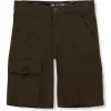 Gini And Jony Boys Brown Solid Cotton Bermuda Elasticated