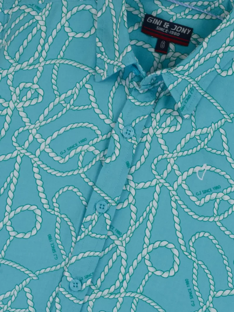 Gini And Jony Boys Solid Cotton Shirt