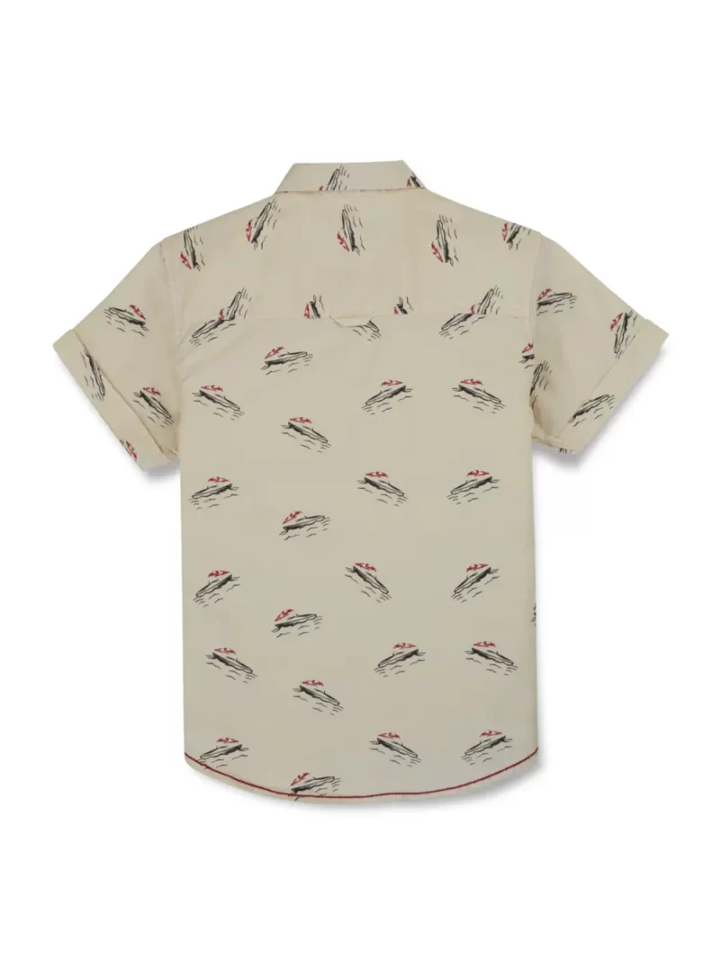 Gini And Jony Boys Solid Cotton Shirt