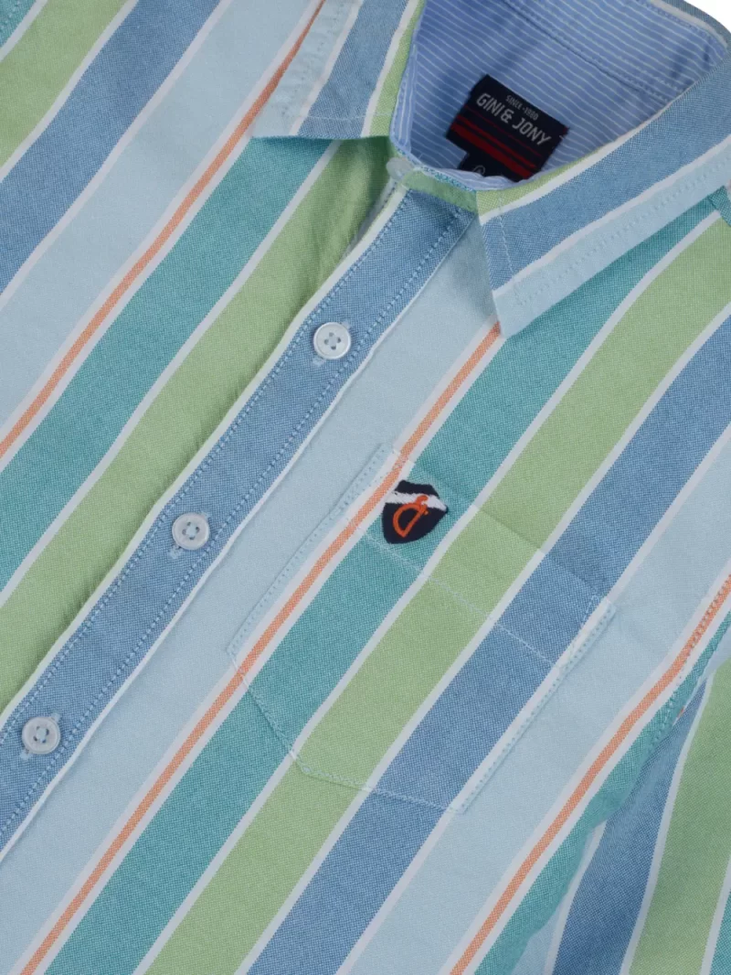 Gini And Jony Boys Solid Cotton Shirt