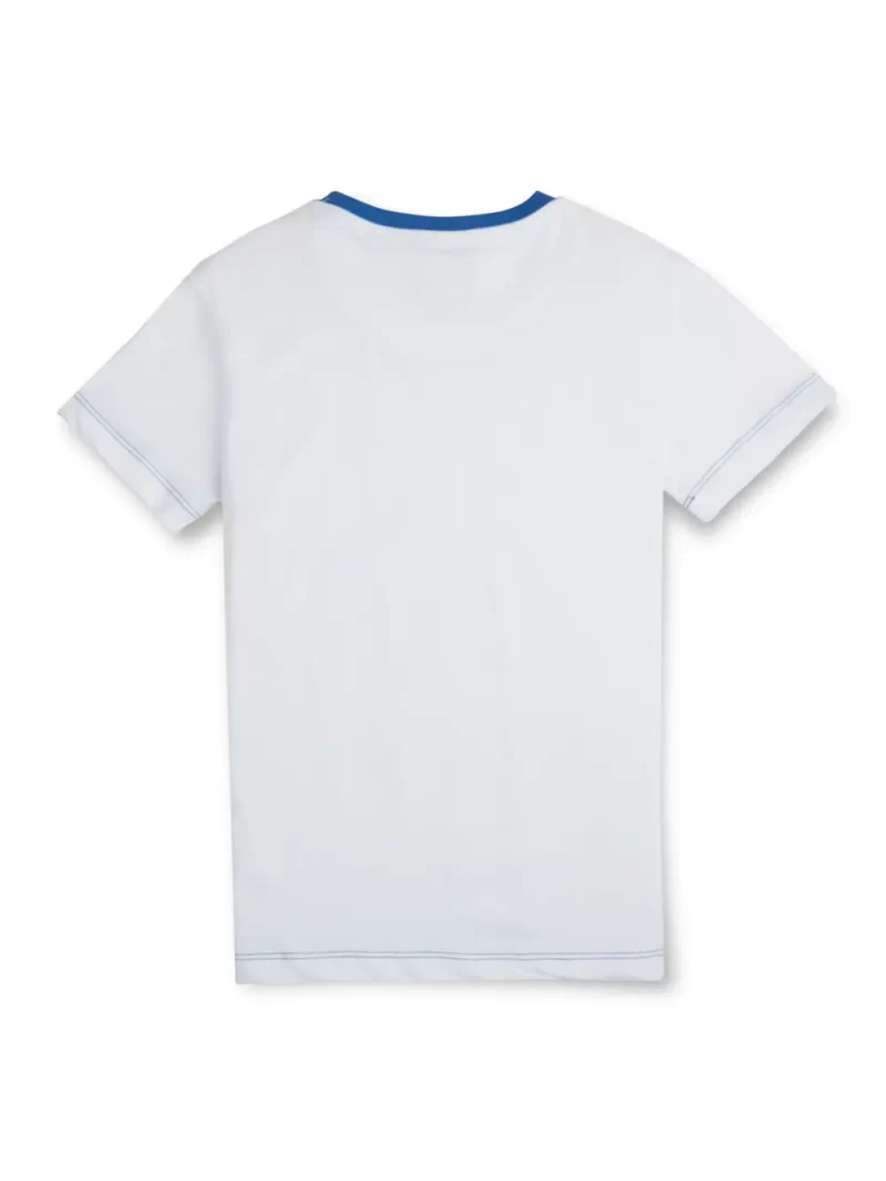 Gini & Jony Boys' Blue T-Shirt Knitshand-Wash Regular Fit