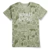Gini & Jony Boys' Blue T-Shirt Knitshand-Wash Regular Fit