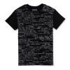 Gini And Jony Boys Black Typographic Print Cotton T-Shirt Half Sleeves
