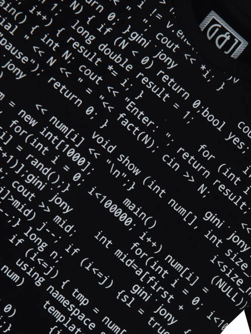 Gini And Jony Boys Black Typographic Print Cotton T-Shirt Half Sleeves